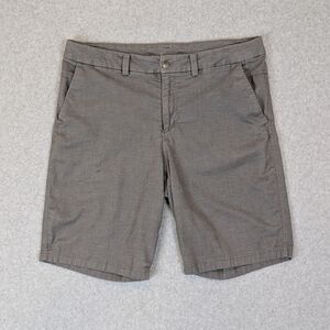 Lululemon The Works Shorts Men's 36 Gray 11" Chino Qwick Oxford *Flaws*
